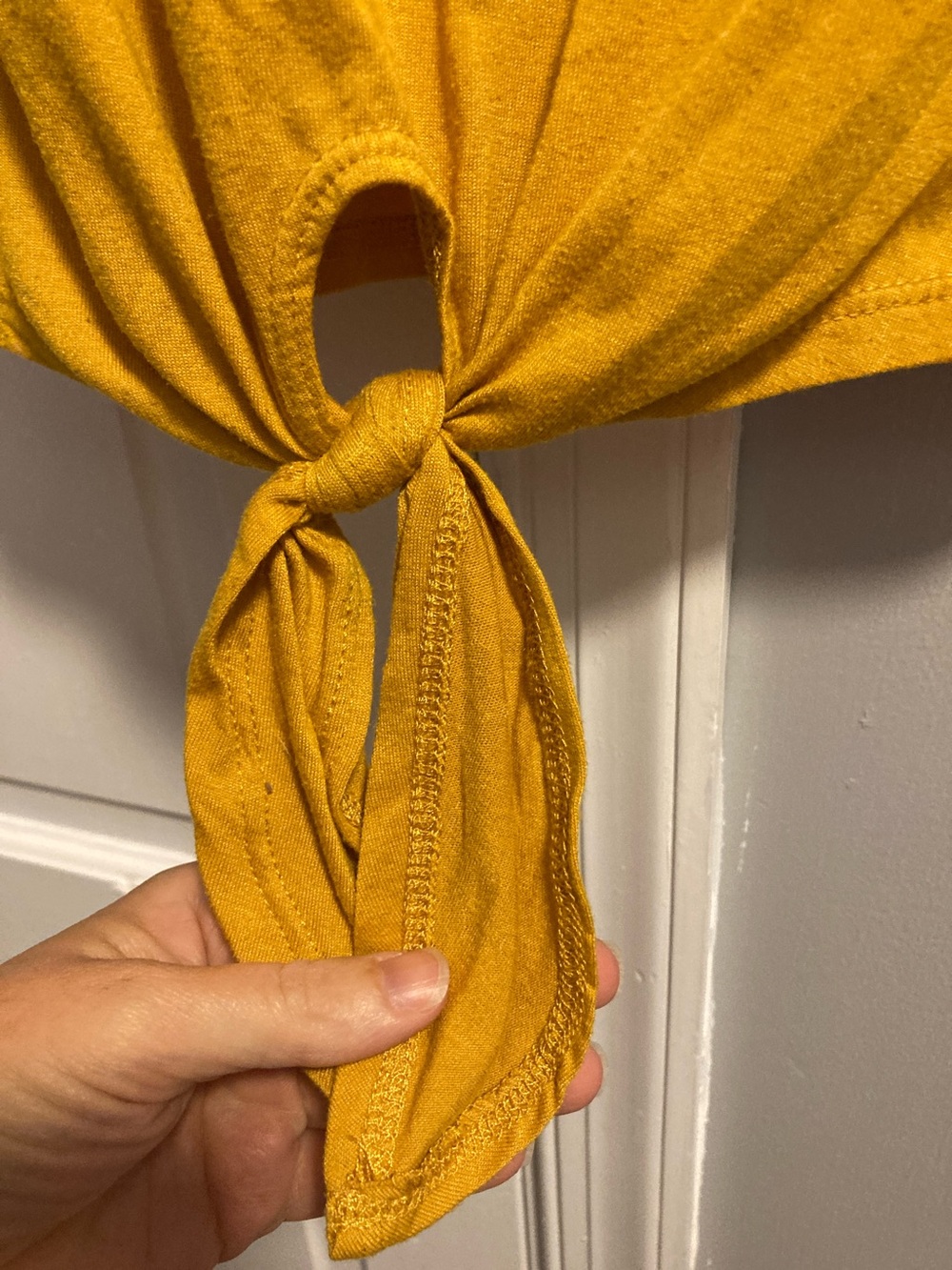Star Wars Tank Top in Mustard with Front Tie - XS - Picture 4 of 5